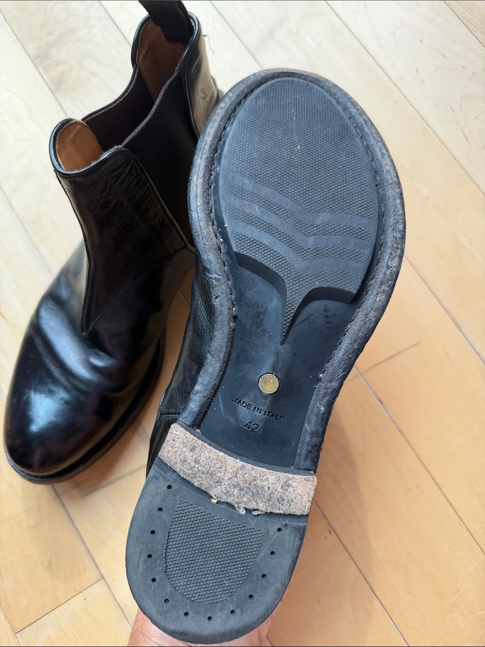 Famous Duca Del Nord Italian Leather Chelsea Dress Boot